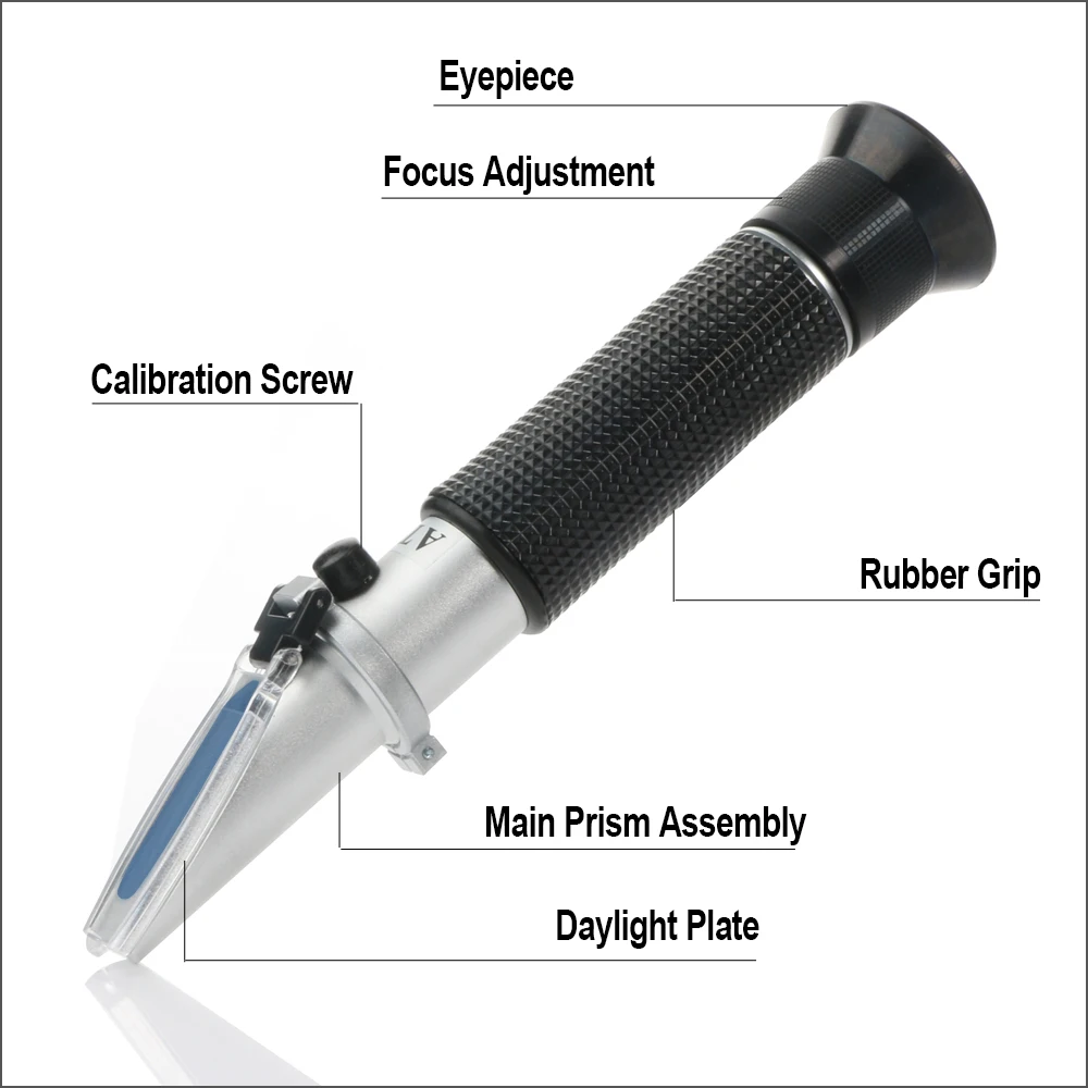 DZYTEK 3-in-1 Animal Clinical Refractometer Handheld Digital Urine Specific Gravity Serum Protein 1.000-1.060RI For Pet Dog Cat |