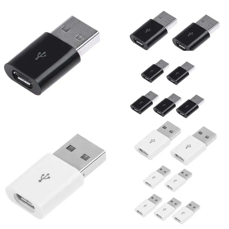 USB 2,0 A Тип мужчина к Micro USB 2,0 B Тип 5 Pin Женский адаптер конвертер Разъем для samsung xiaomi huawei телефон