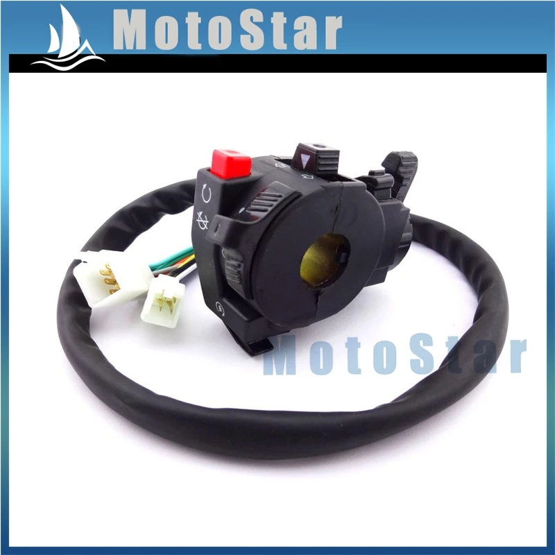 Ручной переключатель управления с дроссельным рычагом 13 проводов 5 функций для ATV