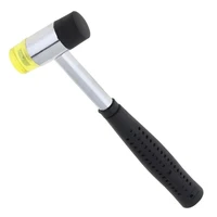 35mm dual head plastic and rubber hammer metal mallet for jewelers black wooden hammer mini hammer