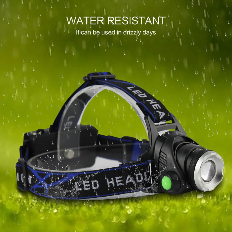 Налобный фонарь T6/L2/V6 светодиодный водонепроницаемый супер яркий с 3 режимами и 2