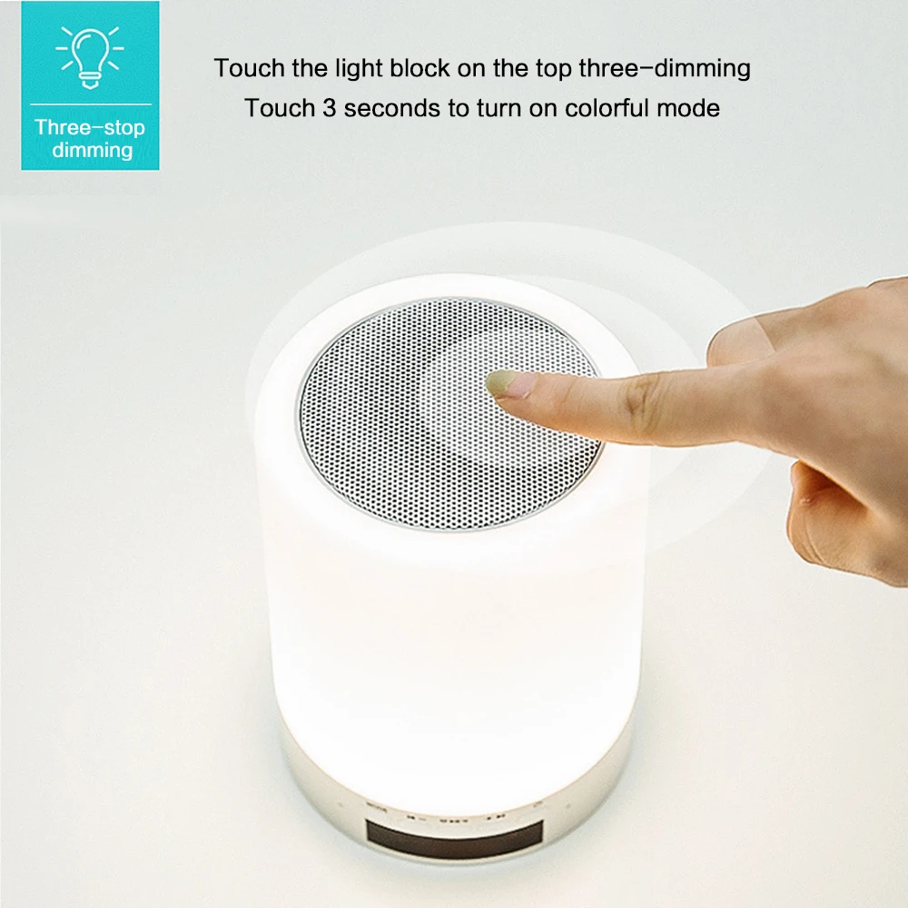 USB Перезаряжаемые умный светодиодный Ночной светильник сенсорный Управление
