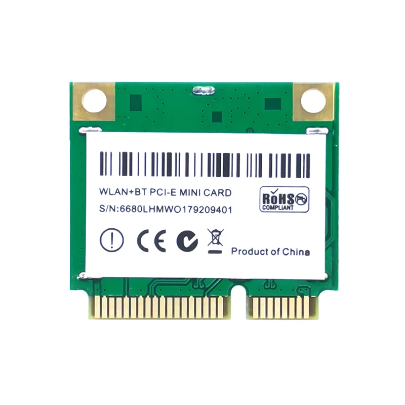 

WTXUP 3165HMW Intel Mini PCIe 802.11 ac WiFi WLAN Card Dual Band bluetooth 4.0 433Mbps for Windows 7/ 8/ 10 Linux
