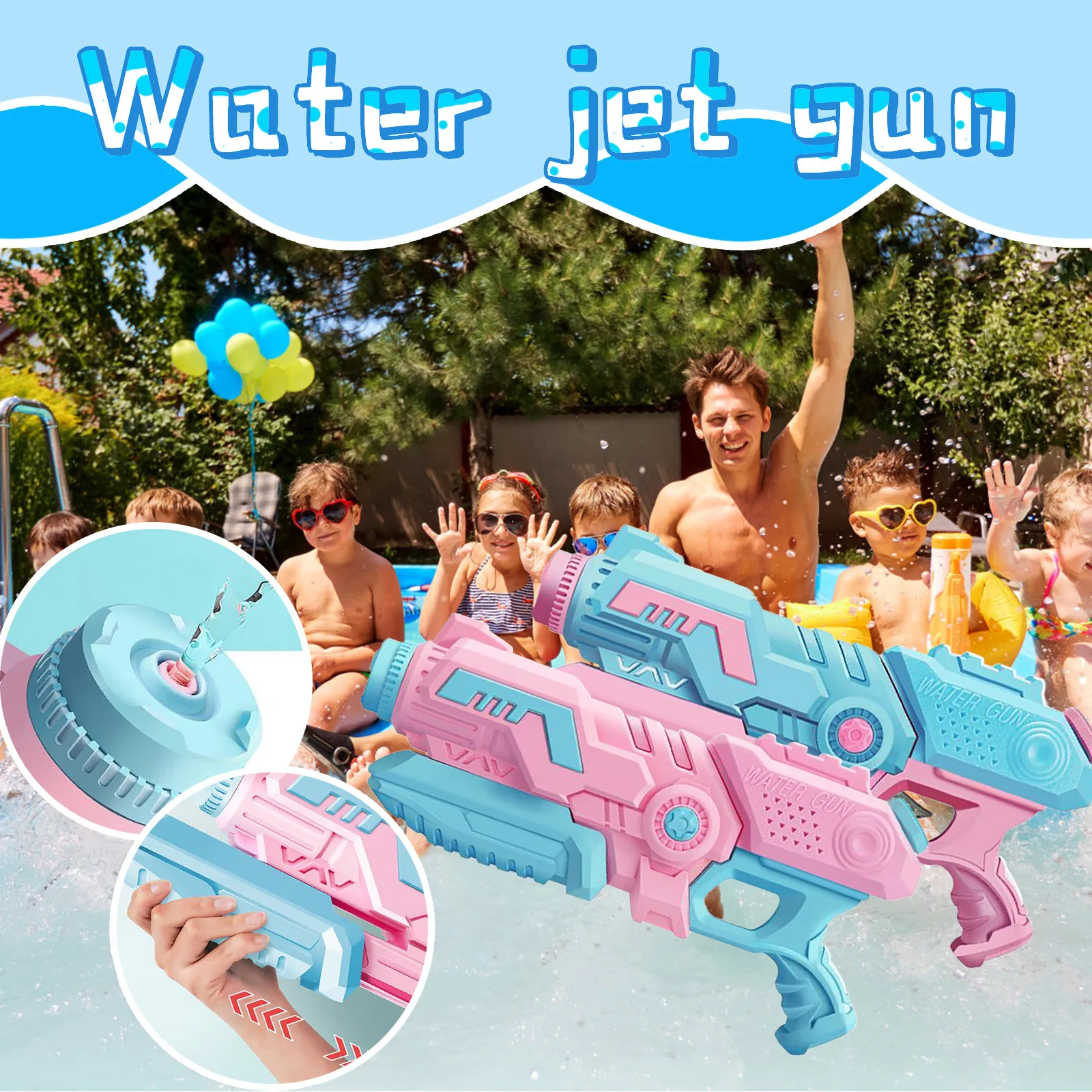 

2 шт., детская развивающая игрушка «водяные войны»