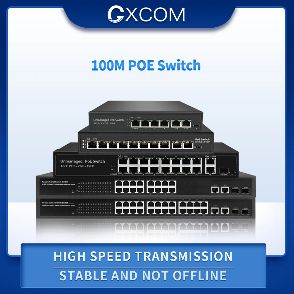 Коммутатор LS6308PN на 9 портов большого радиуса действия с 8 портами POE мощность 300 м
