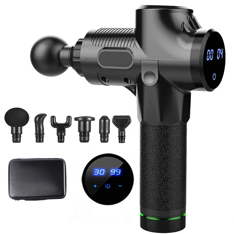 

Massager Sports RecoveryMuscle Massager For Pain Relief LCD Touch Display Fascia Gun Electric Body Massager
