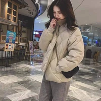 thickened warmth and simple temperament all match winter air force flight korean fashion 2022 new short down jacket women