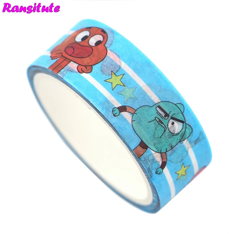 Милая мультяшная клейкая лента ranlocte R709 с рисунком из мультфильма наклейка