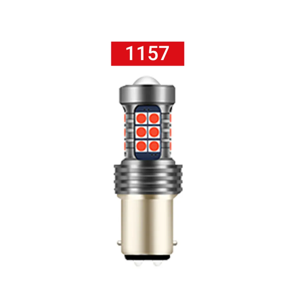 

1Pcs 12V 27SMD 3030 LED Strobe Flash Reversing Light Turn Signal Lamp 1157 Socket Car Lights Accessories