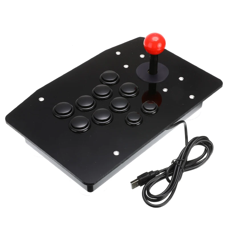 Acrylic Wired Usb Arcade Joystick Fighting Stick Gaming Controller Gamepad Video Game for Pc | Электроника