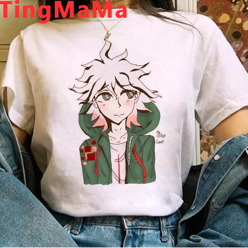 Футболка Ouma Kokichi женская с японским мультяшным рисунком в стиле 90-х | Женская