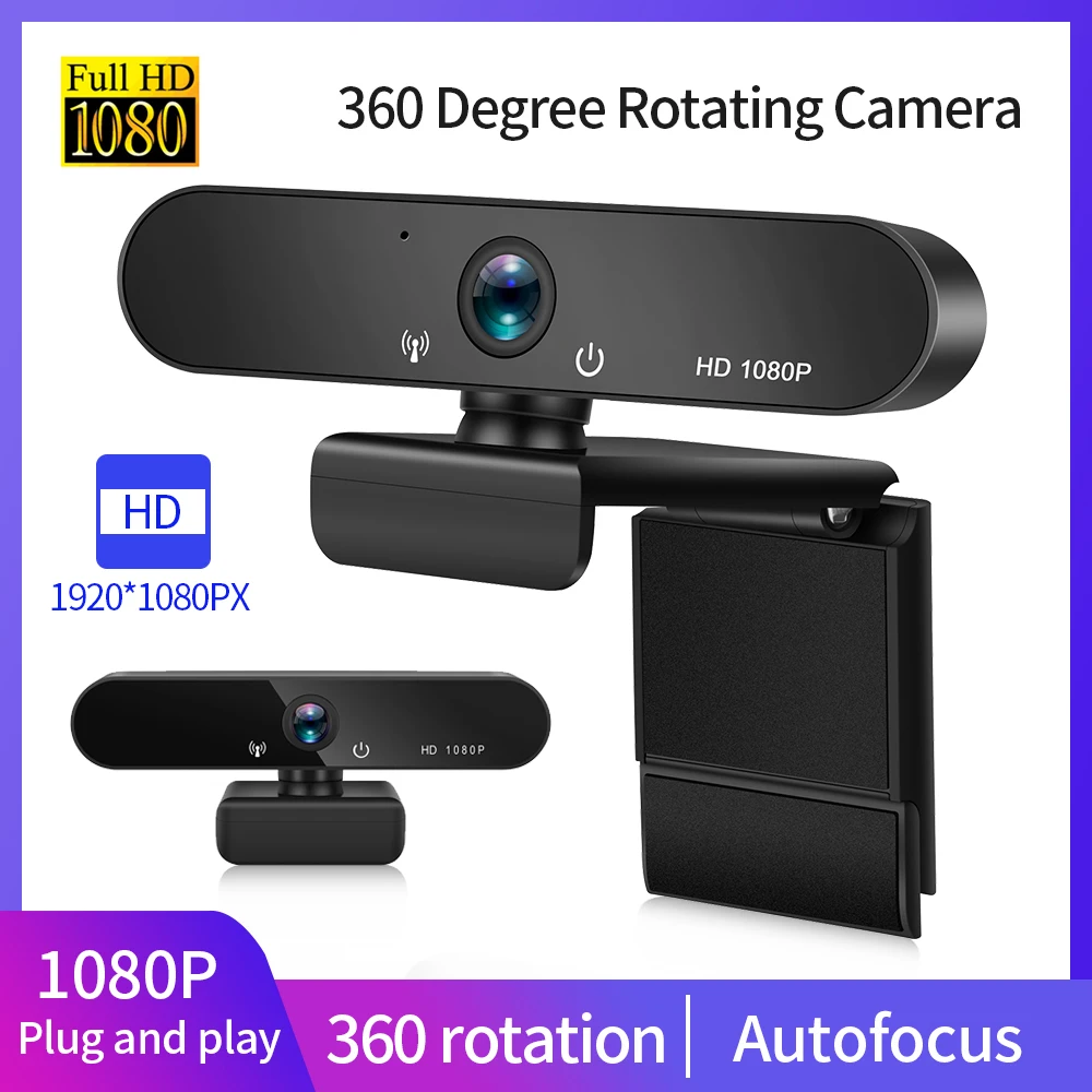 

Webcam Camera Full HD 1080P Digital Web Cam Build-In Mircophone For PC Computer Laptop Live Broadcast Video Conference Webcamera