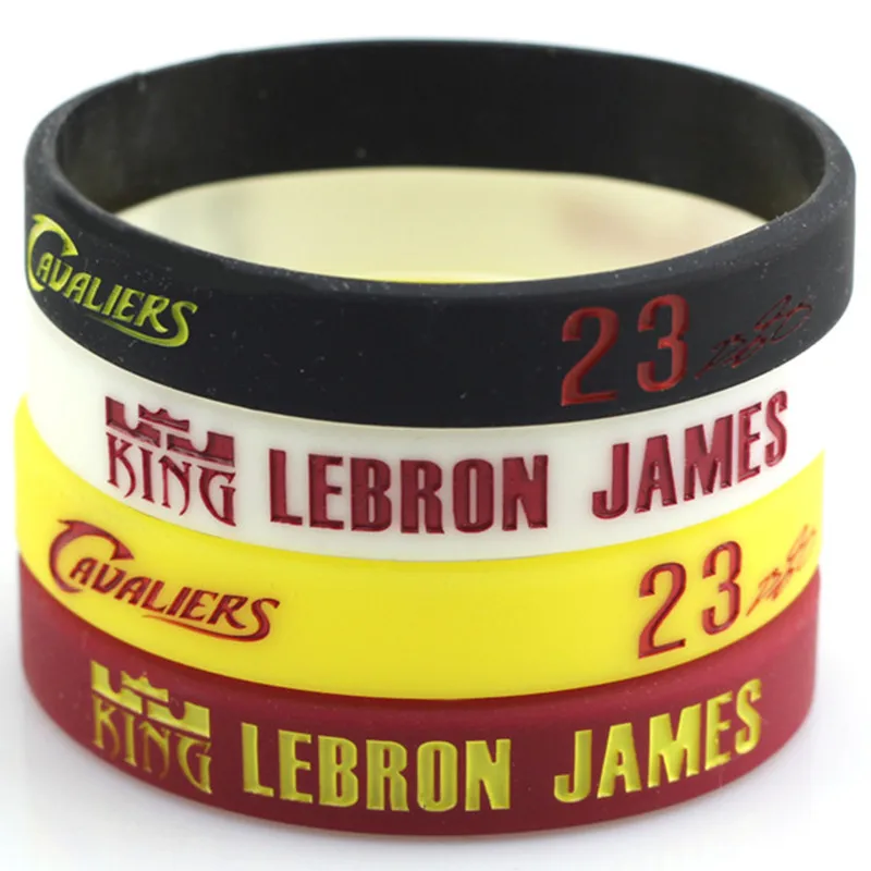1 шт. LeBron James спортивный силиконовый резиновый браслет наручный баскетбольная