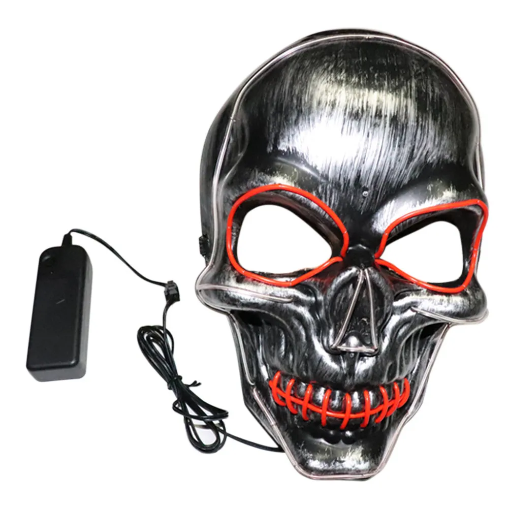 Маска к Хэллоуину 2019 ПВХ Хэллоуин звуковой реактивной полный уход за кожей лица