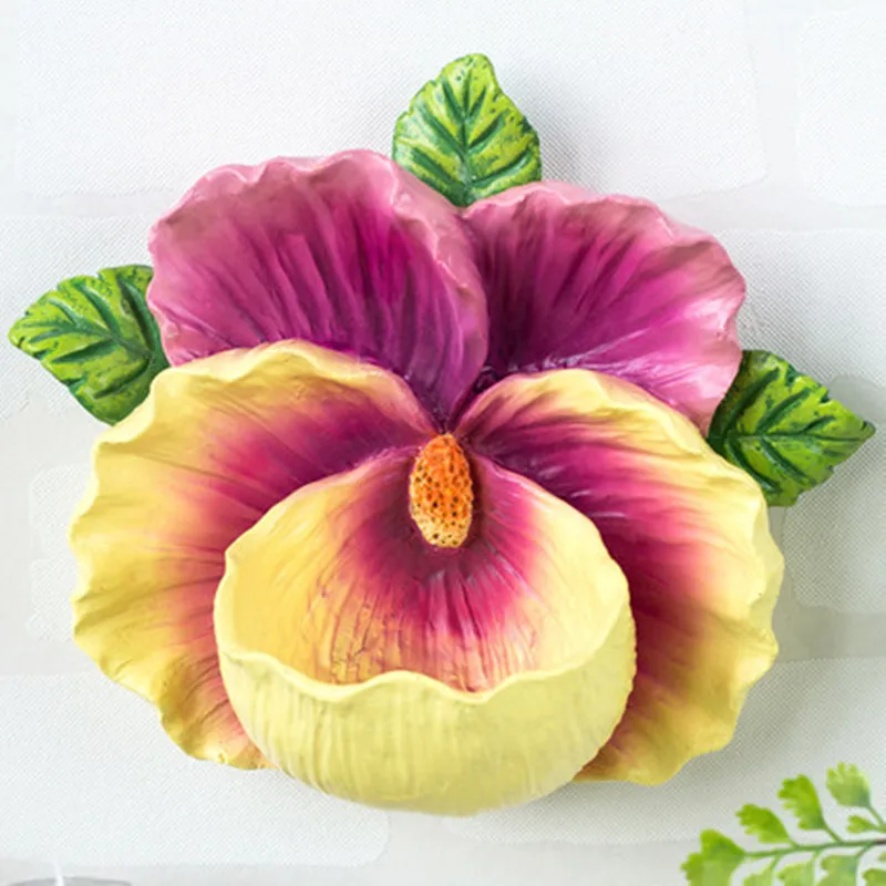 

Wall Decoration Pendant Creative Girl Bedroom Restaurant Nordic Stereo Flower Wall Storage Wall Hanging Decorations M2076