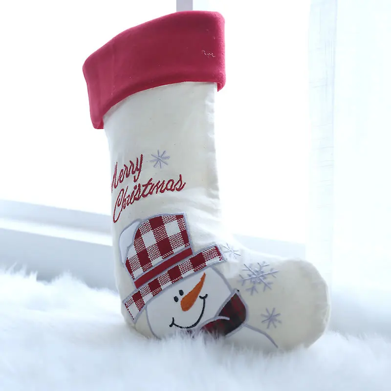 1 шт. большие рождественские чулки Детская сумка для конфет Новогодний