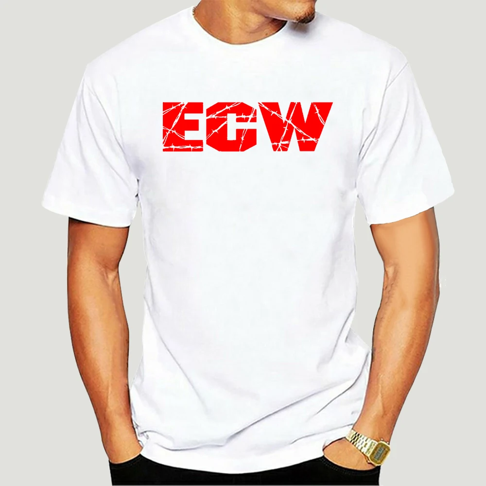

Funny men t shirt novelty tshirt women Retro ECW logo T-shirt