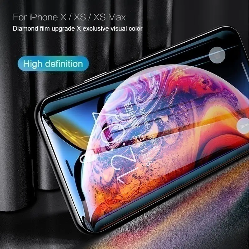 200D изогнутое Защитное стекло для iPhone 11 Pro Xs Max X XR XS закаленное защитное стекло на iPhone 6S 6 7 8 Plus стеклянная пленка