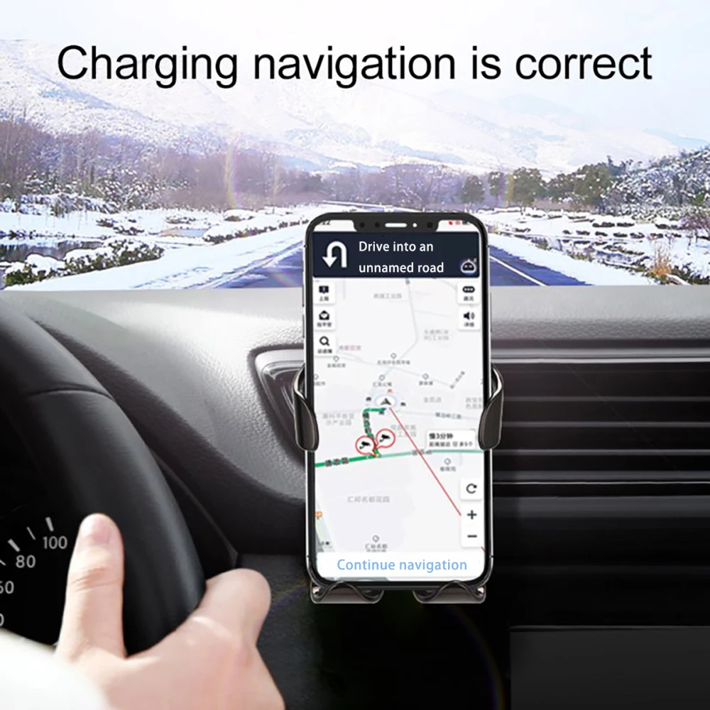 U2 15 Вт 2 в 1 Универсальный Автомобильный держатель для телефона беспроводной