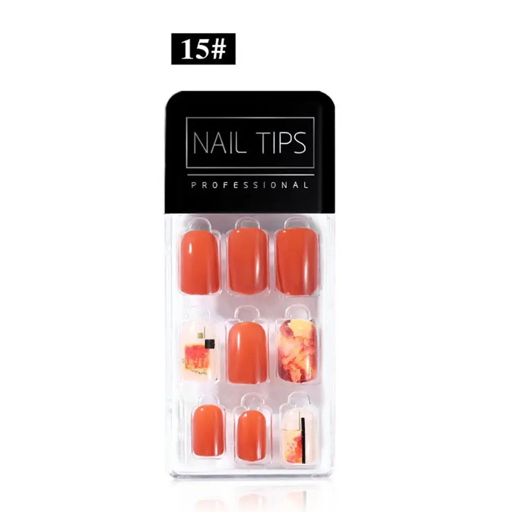 Wear Nail Art Finished Piece Detachable Fake Nails Ultra-Thin No Trace Patch Professional Fashion | Красота и здоровье