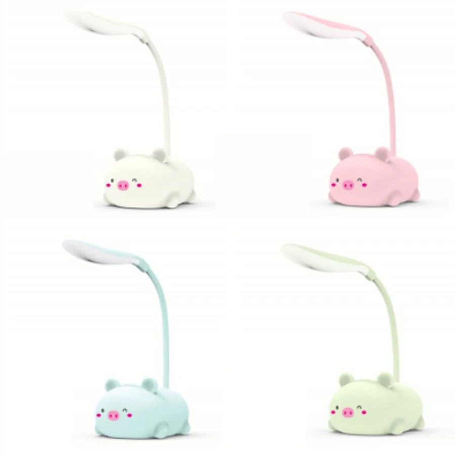 

Creative led cartoon animal small table lamp eye protection lamp bedside Mini night light USB charging table lampA420