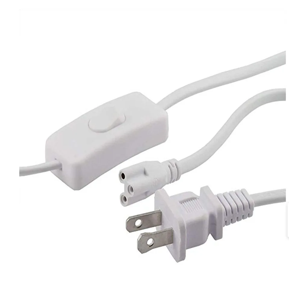 3 контакта США ЕС переключатель кабель провода Соединительный для T5 светодиодный