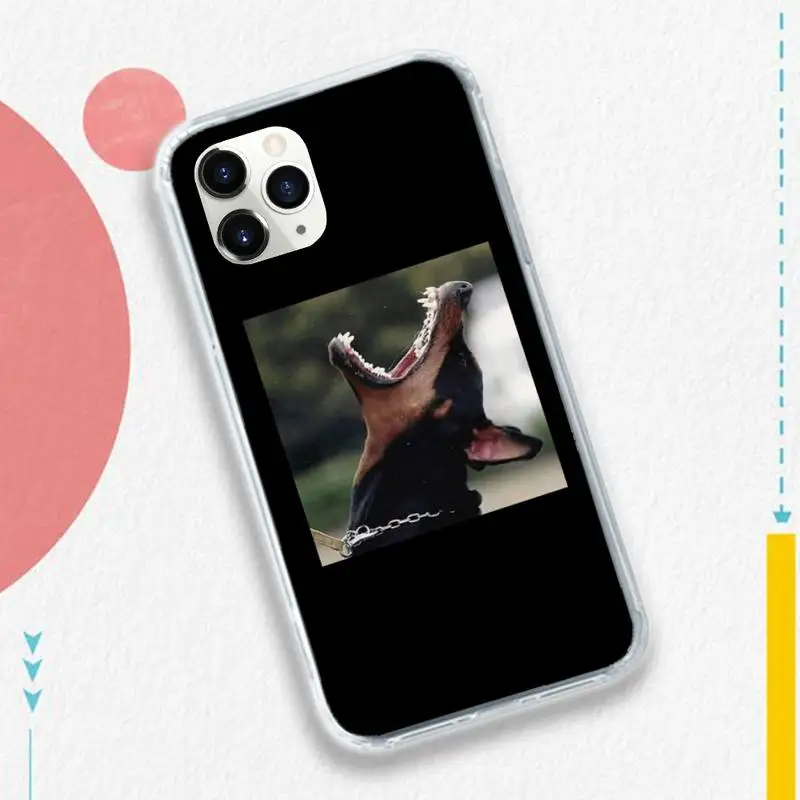 

Doberman dog cool Phone Case for iPhone 11 12 pro XS MAX 8 7 6 6S Plus X 5S SE 2020 XR
