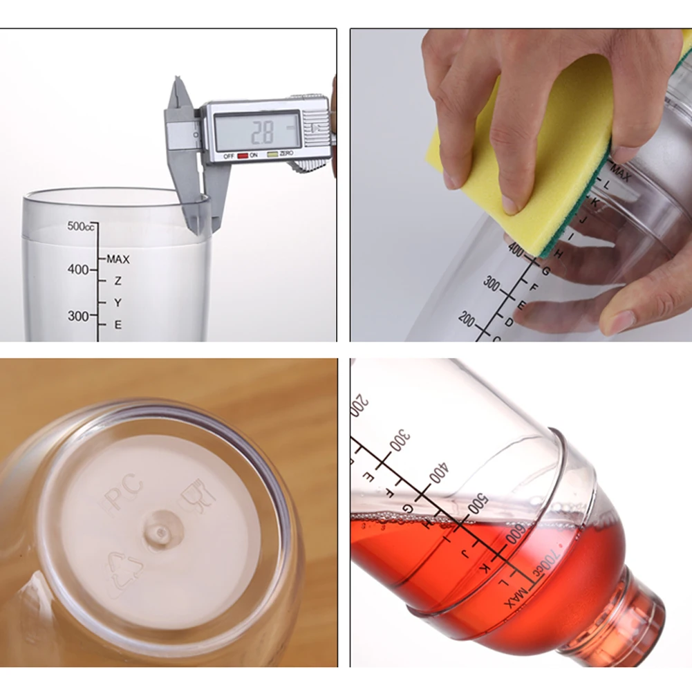 Бутылка для коктейлей домашний напитков со шкалой миксер вина из смолы