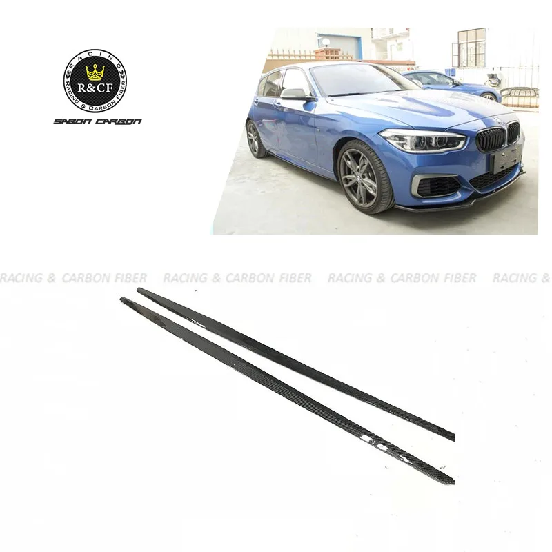 1 пара/F20 M125i M135i M140i MP Стиль углеродного волокна боковые юбки для BMW серия
