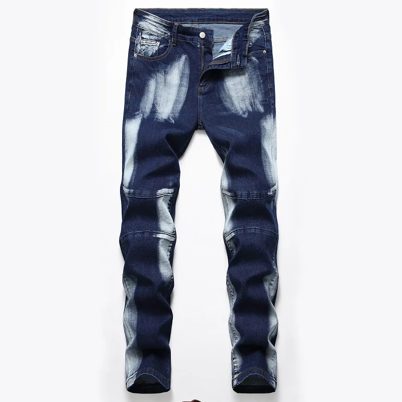 

2021 straight leg pants new Straight three-color washed white men's trousers Jeans for men pants