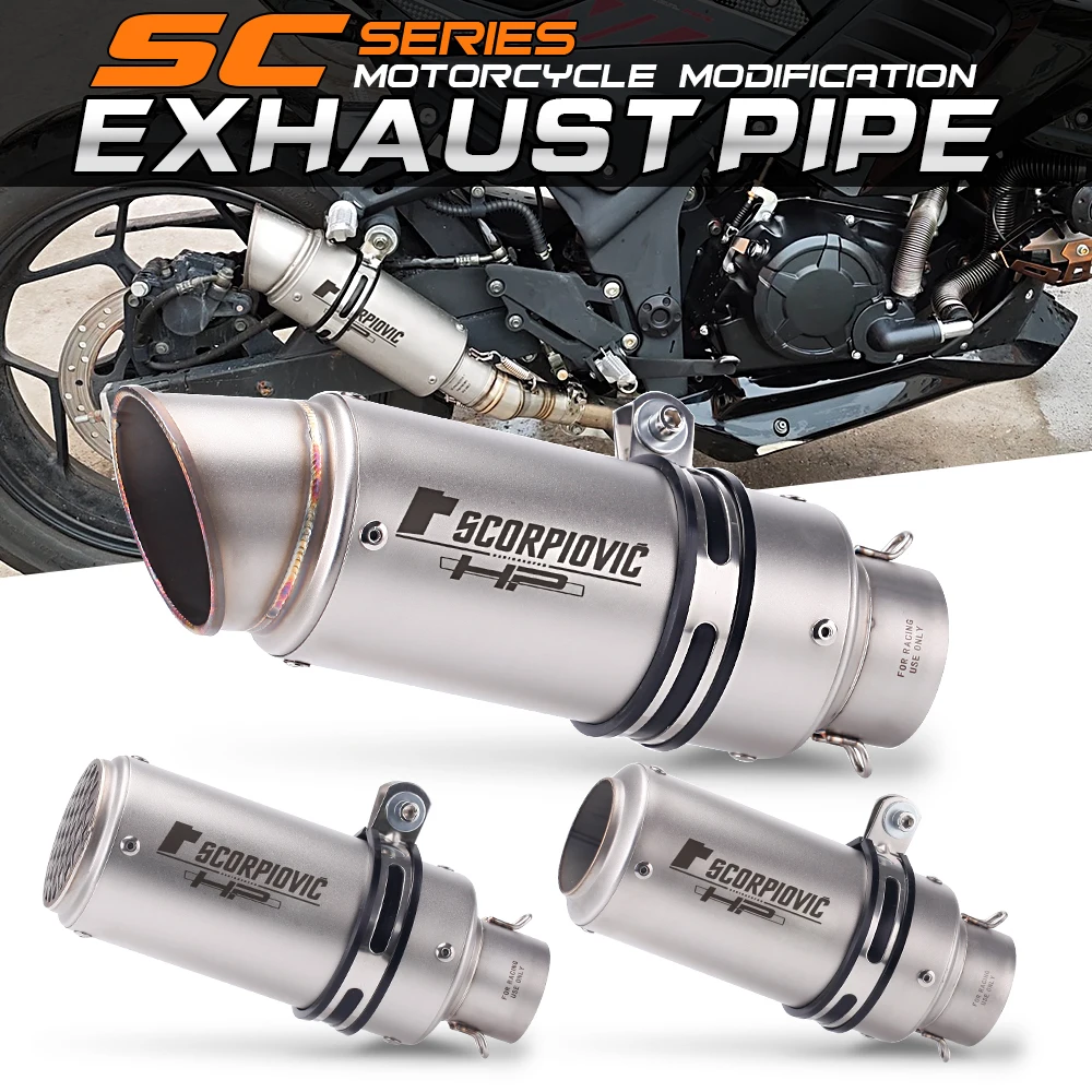 

Universal 51mm 60mm motorcycle exhaust pipe suitable for gp-design micropole muffler with db killer