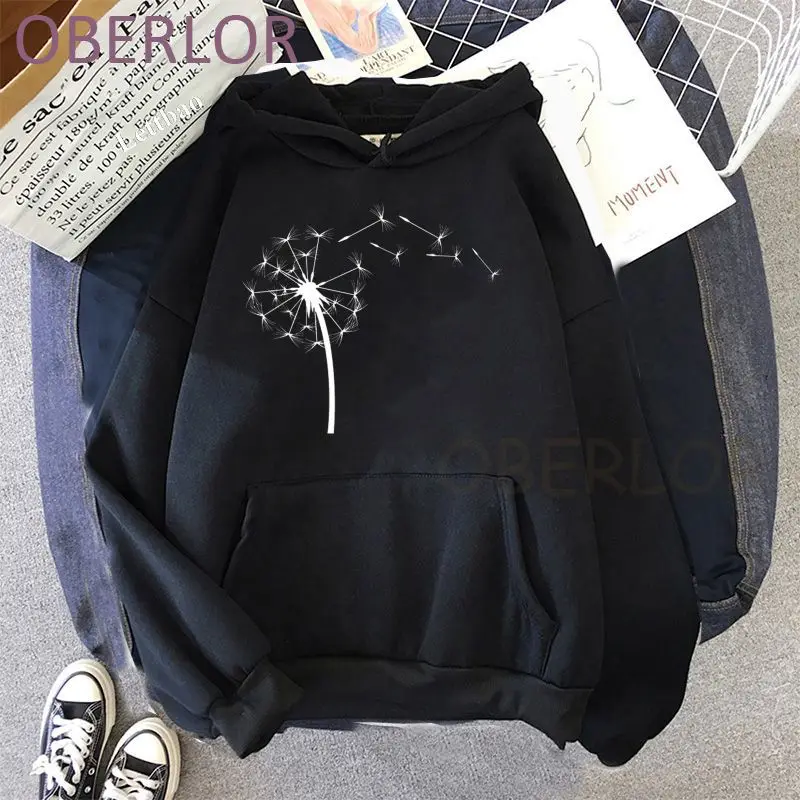 

Пуховик женский, с рисунком одуванчиков, Забавный