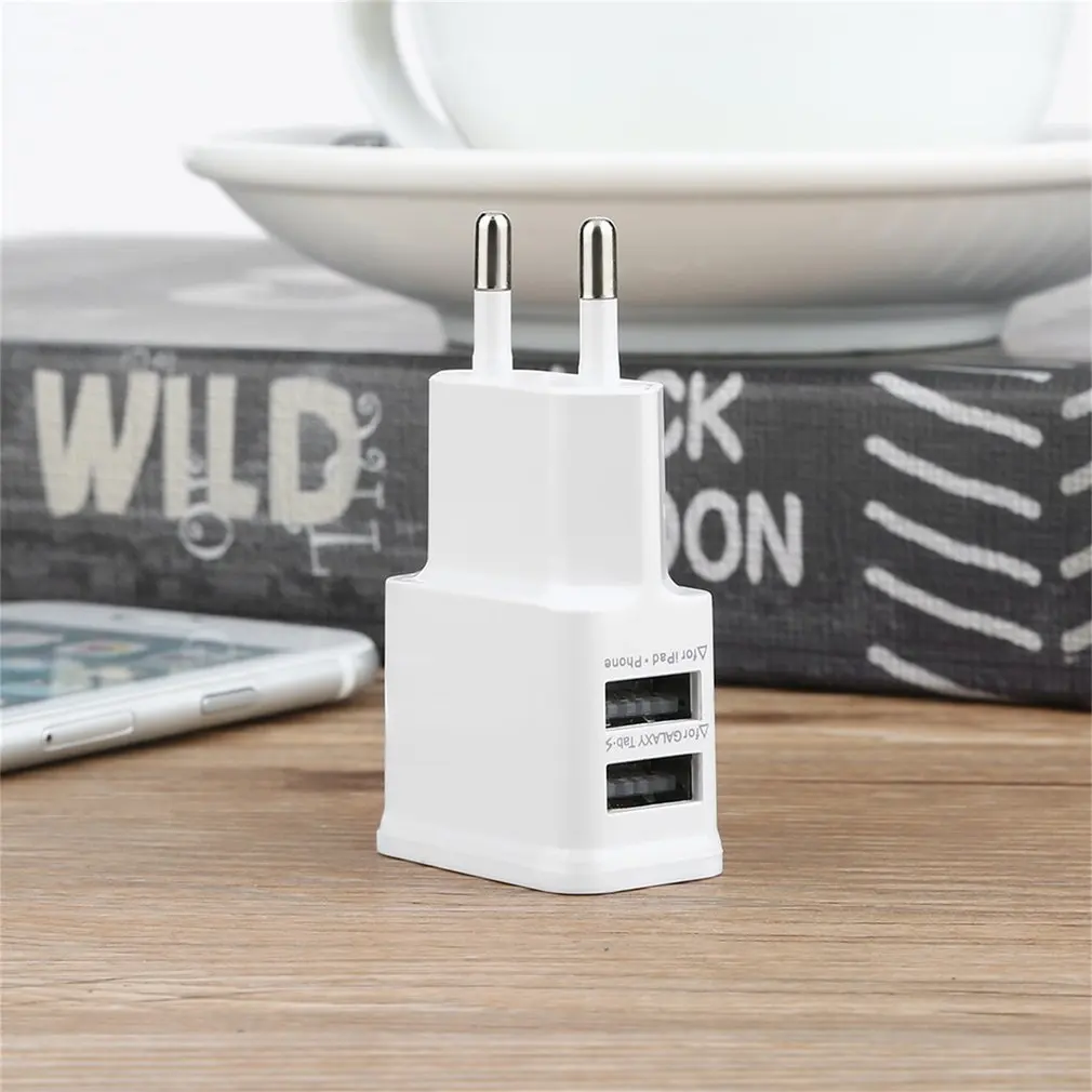 Белый/черный Универсальный Порты и разъёмы может легко носить с собой 5V 2A Dual USB