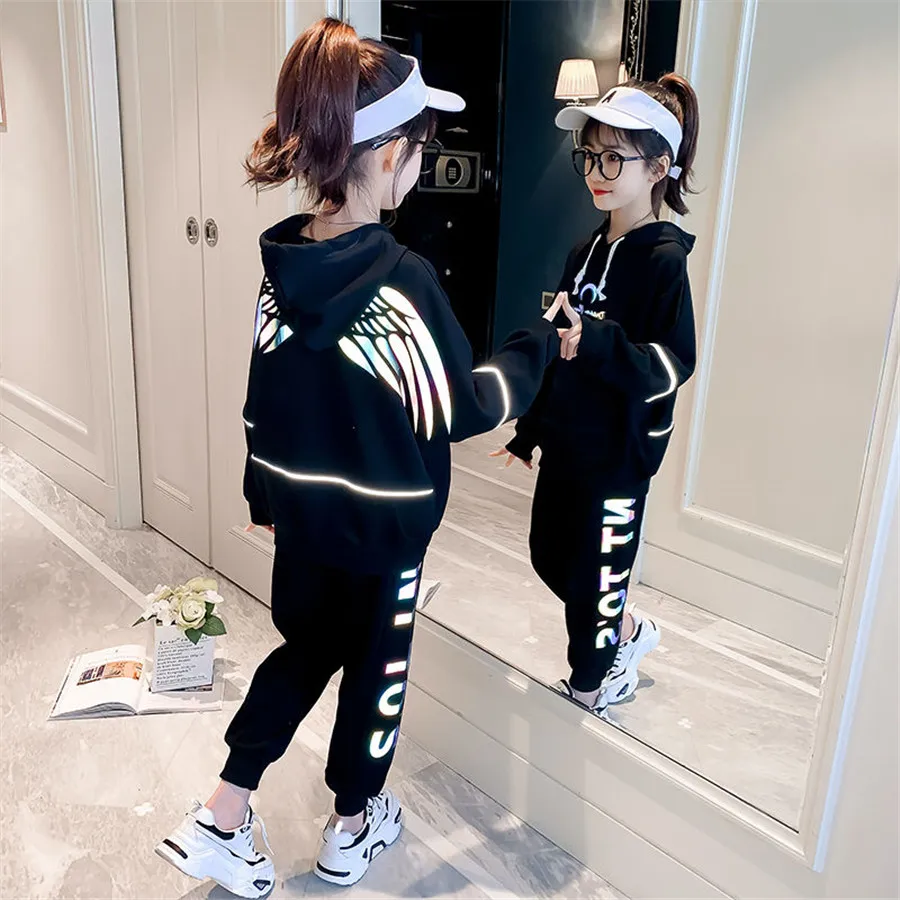 От 3 до 15 лет Сезон весна осень Детские комплекты из двух вещей для девочек