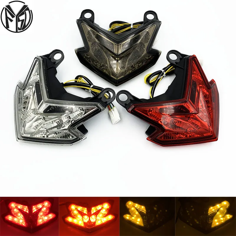 

LED Tail Brake Light Lamp For KAWASAKI Z125/PRO 2016-2019, Z800/ NINJA ZX-6R 2013-2018 17 16 15 Motorcycle Accessories Taillight