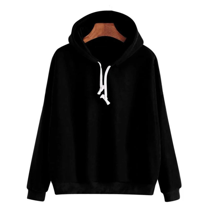 

Women Hoodies Autumn Casual Long Sleeve Hooded Collar Pullover Sweatshirts Female Loungewear Sportswear Streetwear