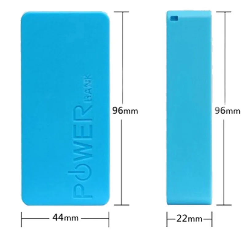 

Portable DIY Mobile Power Bank For 5600mAh 18650 Battery General Charger External Backup Battery Charger Case With Key Chain