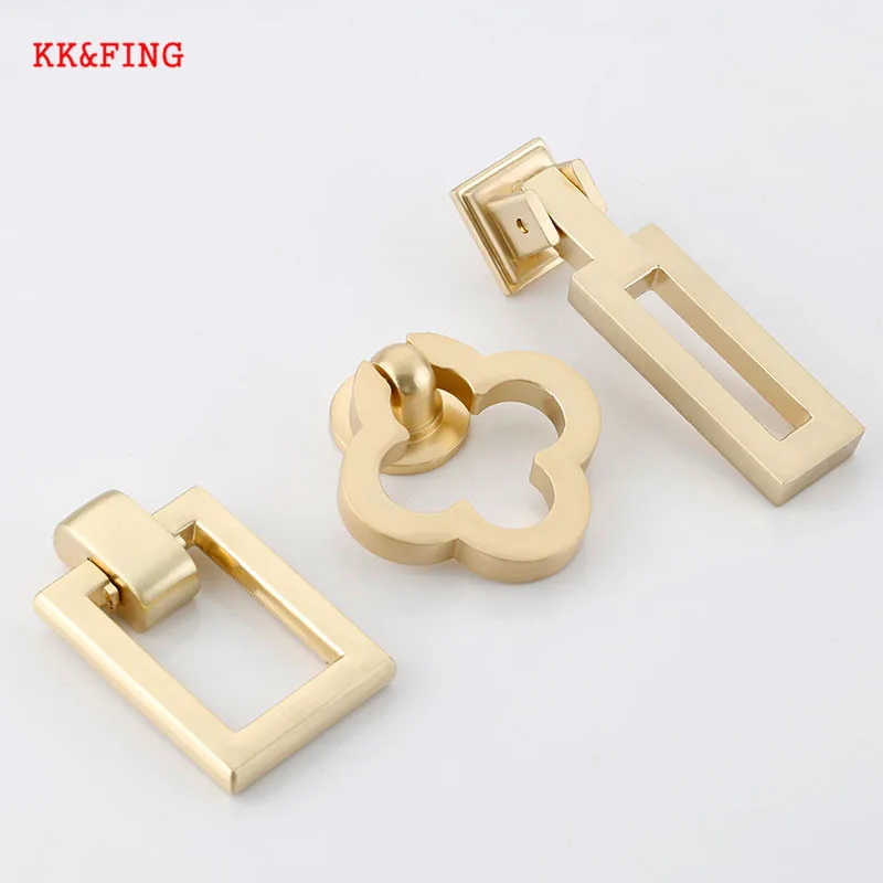 KK & FING медь Матовый цинковый сплав кухонный шкаф ручки дверные для выдвижных