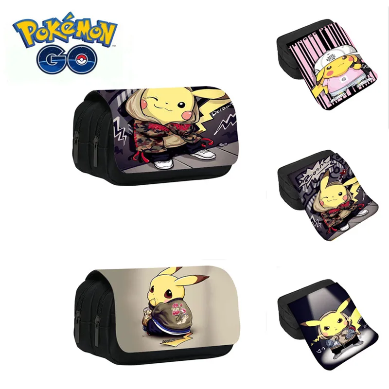 Новинка чехол для карандаша из аниме Покемон Пикачу школьный пенал канцелярских