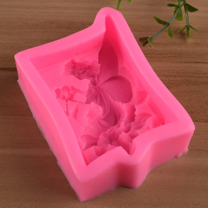 Фея Ангел форма 3D смолы для пластилина, силиконовые формы DIY мыло ручной работы плесень силикагель плесень помадка торт плесень шоколадное печенье плесень