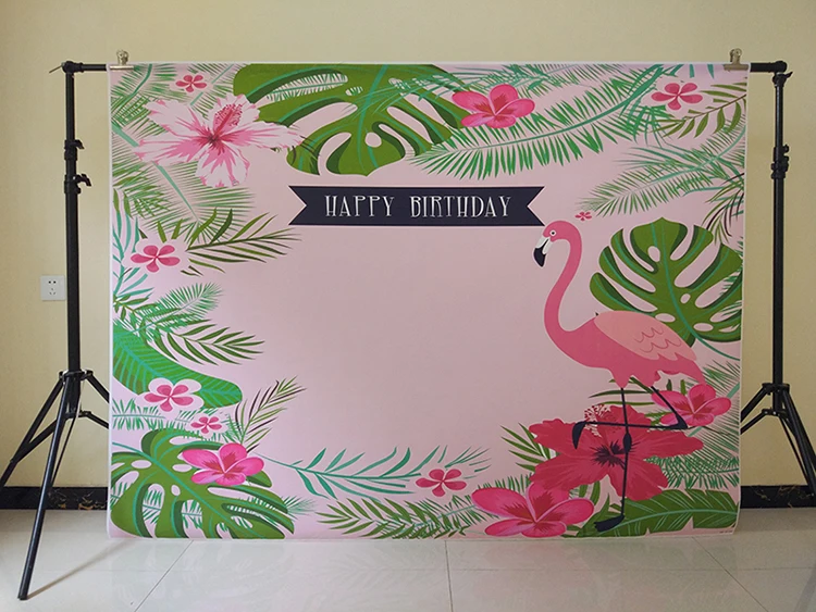 Вечерние фотофоны с изображением фламинго для взрослых и девочек баннеры дня