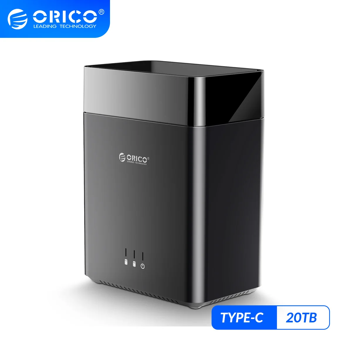 Корпус для жесткого диска ORICO DS Series 2 Bay 1/4 ''Type C магнитный USB3.1 Gen1 5 Гбит/с чехол с