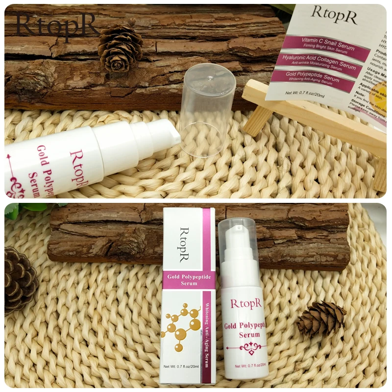 Золото полипептид Сыворотки восстановления кожи анти-старение Гиалуроновая