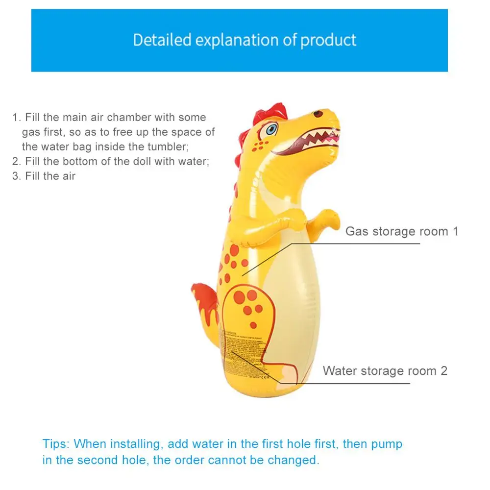 Надувные 3D игрушки Dinasour 38 дюймов мешок для пробивки интерактивные детей