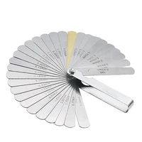 32pcs blades universal thickness gage set metric guage stainless steel feeler gauges high accuracy gap measuring tool