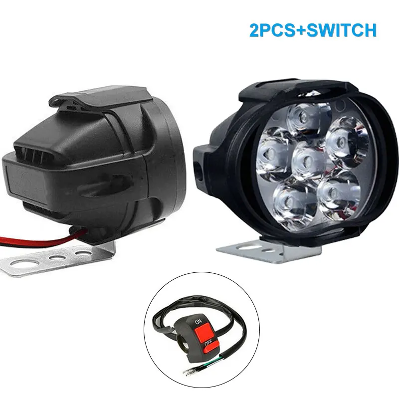 Deri 1 Paar 6/9LED моторный Точечный светильник 6500 K Wit Super Heldere Werken для мотоцикла