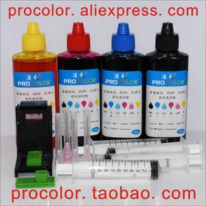 CISS cartridge Dye ink refill kit 302 123 63 for hp OfficeJet 3831 3832 3833 4651 4656 4657 4658 5230 5232 5255 lnkjet Printer