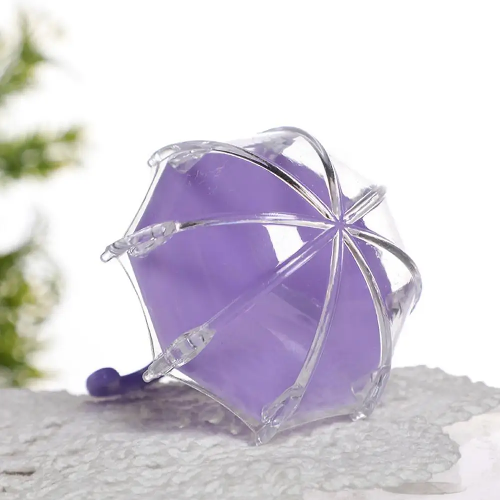 

1pcs Mini Plastic Umbrella Shaped Multi-color Shaped Box Souvenir Full Baby Box Candy Candy Favors Decoration Gift Wedding D4W0