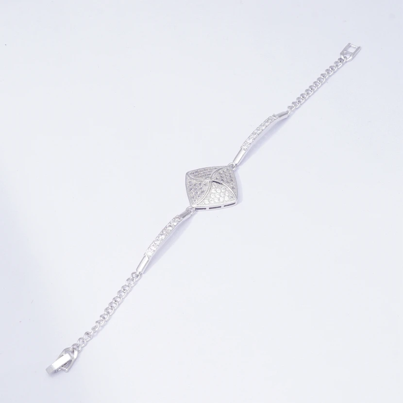 Свадебные браслеты цепочки белого золота для женщин и мужчин маленькие