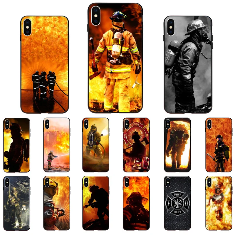 

Firefighter Heroes Fireman Phone Case For iPhone 13 12 Pro Max Case For iPhone 12 mini 11 XS MAX X XR SE2 8 7 Plus Case